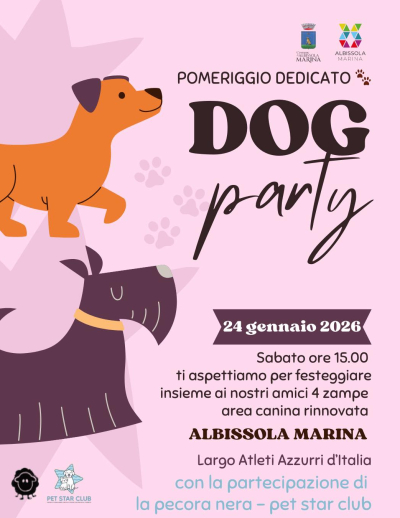 DOG party .. un pomeriggio dedicato agli amici a quattro zampe - Sabato 24 gennaio